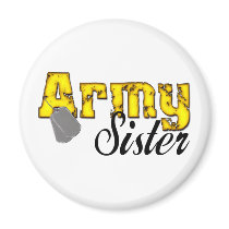 Army Sister Magnets