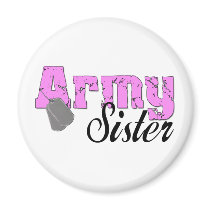 Army Sister Magnet