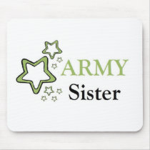 Army sister mouse pad