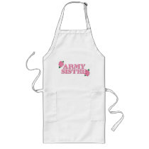 Army Sister Pink Roses Aprons