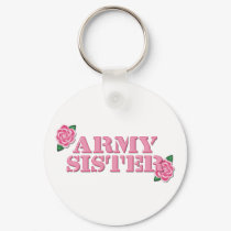 Army Sister Pink Roses keychains by ArmyMomCreations Army Sister Pink Roses keychains