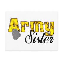 Army Sister Postcard