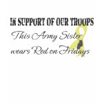 Army Sister Red Friday T-shirts