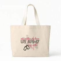 Army Sister Star Canvas Bags