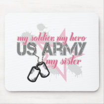 Army Sister Star Mouse Pads
