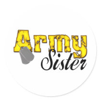 Army Sister Sticker