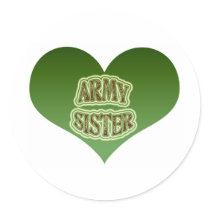 Army Sister Stickers