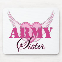 Army Sister Wings Mousepads