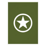 Army Star Personalized Announcement