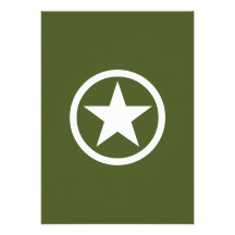 Army Star Personalized Announcement
