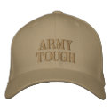 ARMY TOUGH embroidered hats by cowboyannie ARMY TOUGH embroidered hats
