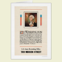Army Tribute to Washington cards