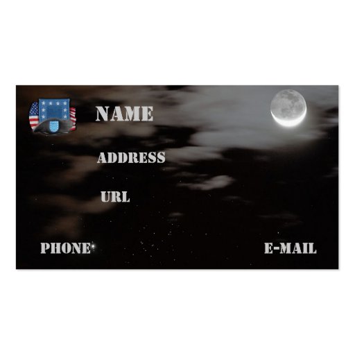 army units beret flash veterans vets business Card