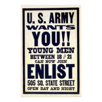 Army wants you!! posters