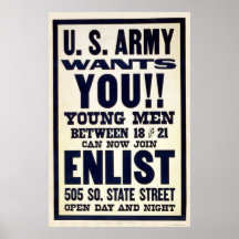 Army wants you!! print