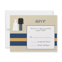 Army Wedding Invitation RSVP Card