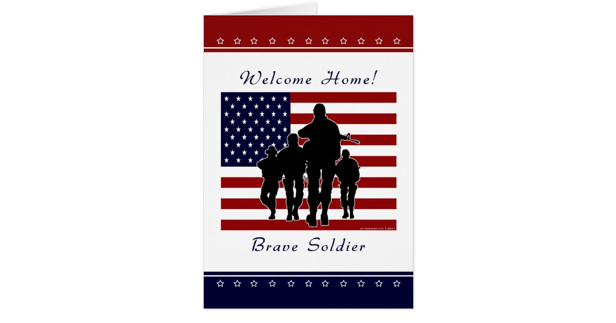 Army Home Soldier Greeting Card Zazzle