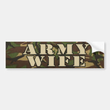 Army Wife Bumper Sticker