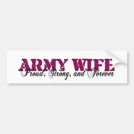 Army Wife Bumper Sticker