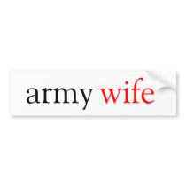 army wife bumper stickers