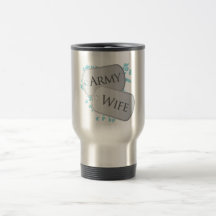 Army Wife Dog Tags Mug
