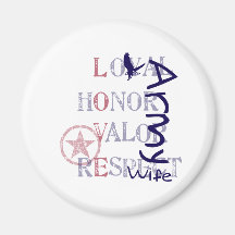 Army Wife - Eagle Fridge Magnet