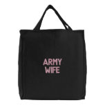 Army Wife embroidered bags