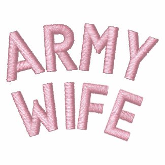 Army Wife embroideredshirt