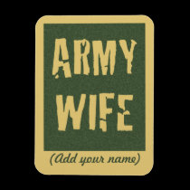 Army Wife Flexible Magnet premium magnets
