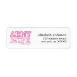 Army Wife in Training Address Labels
