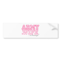 Army Wife in training bumper stickers