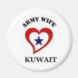 Army Wife Kuwait Refrigerator Magnet