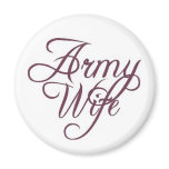 Army wife refrigerator magnets