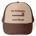 Army Wife - My Authority supersedes your rank hats by militaryarmy Army Wife - My Authority supersedes your rank hats