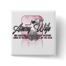 Army Wife my Calling buttons by silentranksshop Army Wife my Calling buttons