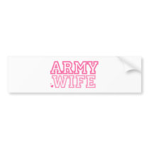 Army Wife (pink) bumper stickers by militaryloveshop Army Wife (pink) bumper stickers