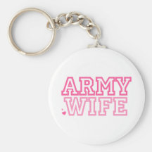 Army Wife (pink) Key Chains
