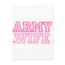 Army Wife (pink) Post Cards