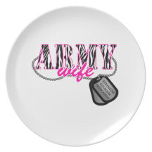 Army Wife Plates