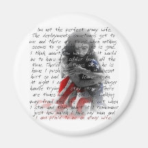 Army wife poem refrigerator magnets