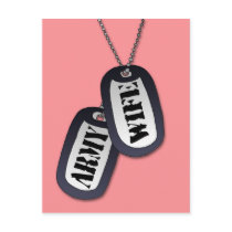 Army Wife Postcard