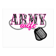 Army Wife Postcard