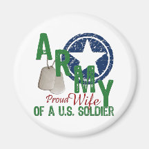 Army Wife - Proud Fridge Magnet