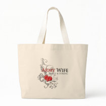 Army Wife - Proud & Strong Bag by silentranksshop Army Wife - Proud & Strong Bag