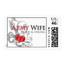Army Wife - Proud & Strong Stamp