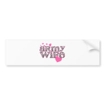 Army Wife [zebra print] Bumper Stickers