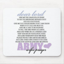 Army Wife's Prayer Mousepad