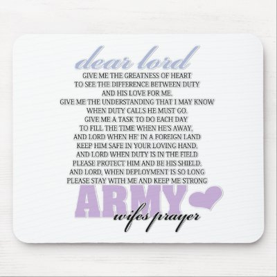 Army Wife's Prayer Mousepad by hooah_designs