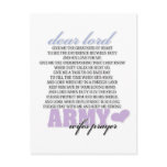 Army Wife's Prayer Post Card