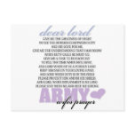 Army Wife's Prayer Post Card